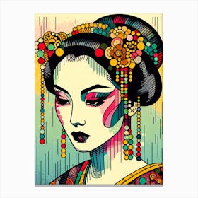 Japan Geisha Visual 108 Canvas Print