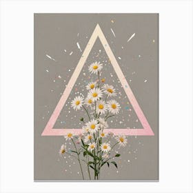 Triangle Daisies no1 Canvas Print