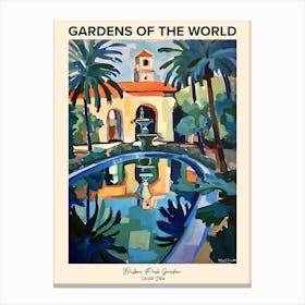Balboa Park Garden Gardens Of The World Poster Canvas Print