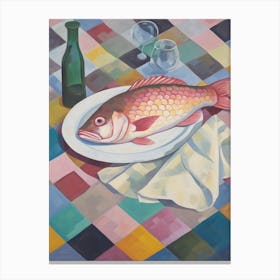 Tilapia Still Life Painting Canvas Print