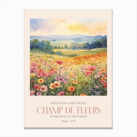 Champ De Fleurs, Floral Art Exhibition 42 Canvas Print