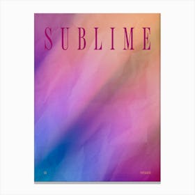 Sublime 2 Canvas Print
