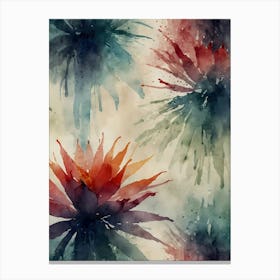 Watercolor Flowers 45 Canvas Print