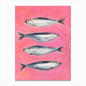 Four Sardines 1 Canvas Print