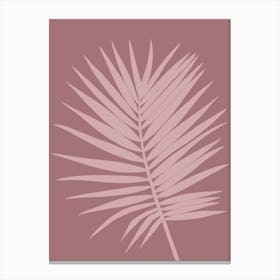 Palm Leaf Neutral Canvas Print
