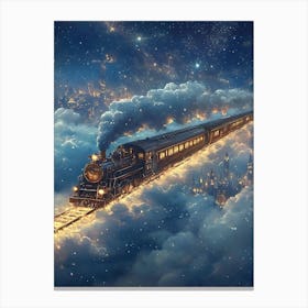 tran in sky Canvas Print