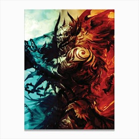 Demons And Dragons Canvas Print