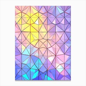 Abstract Background With Triangles Canvas Print