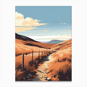 The Pennine Way Scotland 3 Hiking Trail Landscape Canvas Print