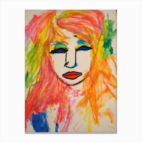 Portrait Of A Girl 6 Canvas Print