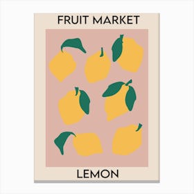Fruit Market Lemon Canvas Print