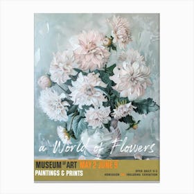 A World Of Flowers, Van Gogh Exhibition Dahlia 1 Canvas Print