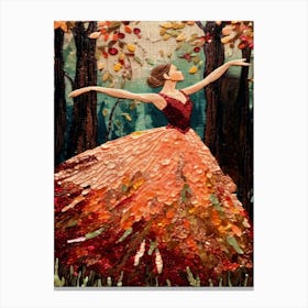 Ballerina In The Woods Canvas Print