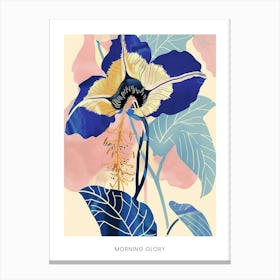 Colourful Flower Illustration Poster Morning Glory 7 Canvas Print