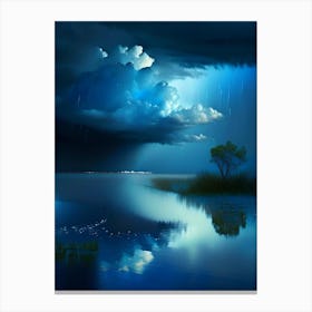 Rain Art Waterscape Photography 1 Canvas Print