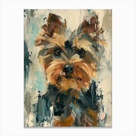 Yorkshire Terrier Acrylic Painting 6 Canvas Print