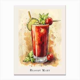 Bloody Mary Tile Poster 3 Canvas Print