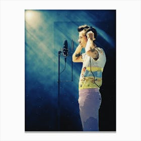 Superstars Of Harry Styles Recording Canvas Print