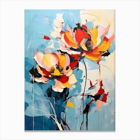 Abstract Flower Painting 20 Canvas Print