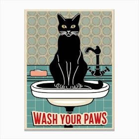 Wash Your Paws 41 Canvas Print