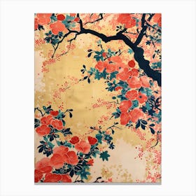 Great Japan  Hokusai Botanical Japanese 6 Canvas Print