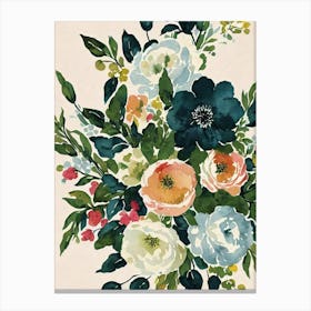 Sal Vintage Graphic Watercolour Canvas Print