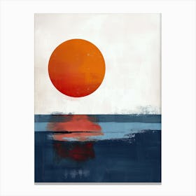 Sunset , Minimalism 3 Canvas Print