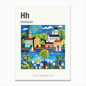 Kids Travel Alphabet  Helsinki 4 Canvas Print