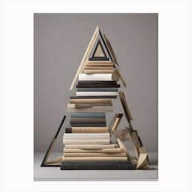 Book Pyramid Canvas Print