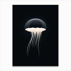 Jellyfish Minimalist Abstract 2 Canvas Print