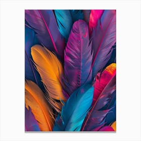 Colorful Feathers 11 Canvas Print