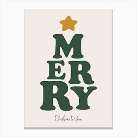 Merry Christmas To You Canvas Print