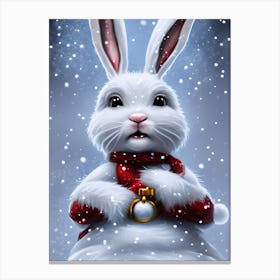 Christmas Bunny 2 Canvas Print