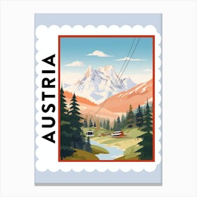 Austria 1 Travel Stamp Poster Canvas Print