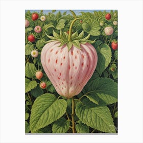 Giant Pink Strawberry Canvas Print