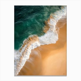 Aerial View Of A Beach 135 Canvas Print