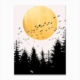 Birds In The Sky Canvas Print