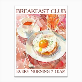 Breakfast Club Eggs Benedict 4 Canvas Print