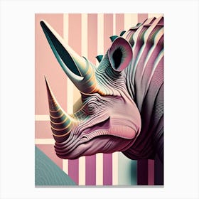 Avaceratops Pastel Dinosaur Canvas Print