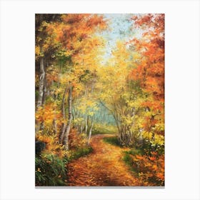 Autumn Path Canvas Print