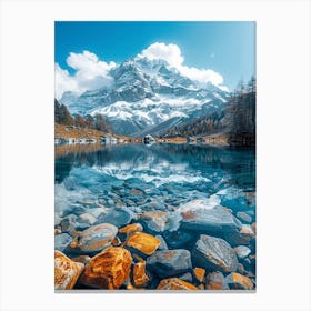 Swiss Alps Lake 1 Canvas Print