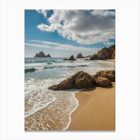 Beach In Portugal 4 Canvas Print