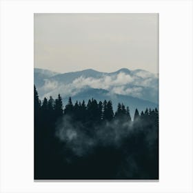 Misty Mountains 1 Canvas Print