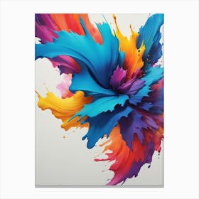 Abstract Paint Splash Canvas Print