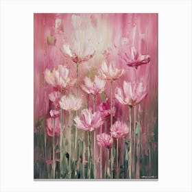 Pink Flowers Canvas Print Canvas Print