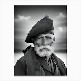 Portrait Of An Old Man-Reimagined Canvas Print