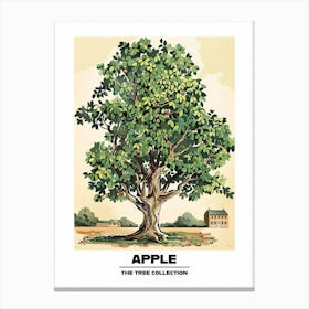 Apple Tree Storybook Illustration 2 Poster Canvas Print