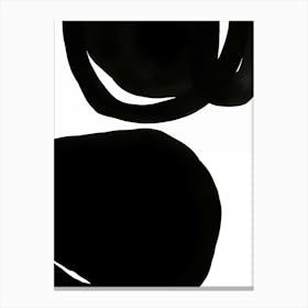 Black Circles 1 Canvas Print