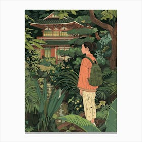 In The Garden Katsura Imperial Villa Japan 4 Canvas Print