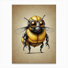 Robot Bee 1 Canvas Print